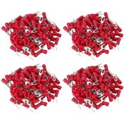 Resim Aubyhe 4mm Çatal Şekilli Preelektrikli Terminal, Awg 22-16 Kablolu Bağlantı Ucu, 400 Adet, Güvenli Ve Güçlü Bağlantı İçin Metal-plastik Malzeme 