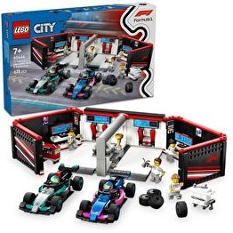 Resim LEGO City F1 Garajı ve Mercedes-AMG ve Alpine Arabaları 60444 