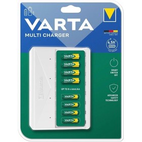 Resim Varta 57659 Usb Multi Charger 8 Pil Şarj Cihazı Boş Olarak (PİLSİZDİR) 