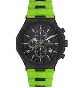 Resim Navimarine HH03 Chronograph Silikon Yeşil Erkek Kol Saati 
