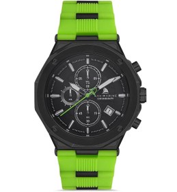 Resim Navimarine HH03 Chronograph Silikon Yeşil Erkek Kol Saati 