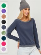 Resim Iren Renetti Büyük Beden Spor Sweatshirt. 104340134 Grafit 