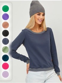 Resim Iren Renetti Büyük Beden Spor Sweatshirt. 104340134 Grafit 
