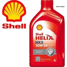 Resim Shell Helix Hx3 20W-50 1 Litre Motor Yağı 