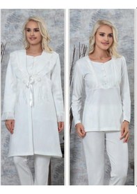 Resim Tuba 8556 Kapitone 3 Lü Hamile Lohusa Pijama Tk 