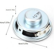 Resim Dianziye Mini Amfi İçin 3w 4ω Hareketli Bobin Hoparlörü, 4cm Çap, Metal Kasa, Net Ses Kalitesi, 2 Adet 