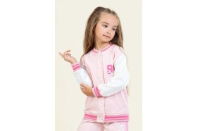 Resim Queen Kids Queenkids Kız Çocuk M9835 Collage Ceket Pudra 