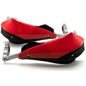 Resim Pazly Red Black Çift Renkli Off-road Motosikletler İçin Pp Malzeme 22/28mm Fren Koruyucu Rüzgarlık 