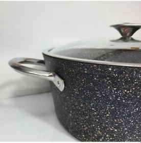 Resim 3116 28cm Granit Tencere Siyah 