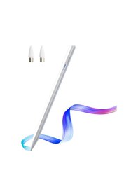 Resim Microcase AL4332 Universal Telefon Tablet Apple Uyumlu iPad Beyaz Yumuşak Uçlu Stylus Kalem 