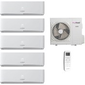 Resim Fujiplus A++ Inverter Multi Duvar Tipi Klima 5x12 Iç + 42000 Btu Dış Ünite 