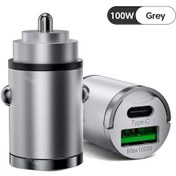 Resim Olaf200w Çift Usb Araç Şarj Cihazı Qc3 Hızlı Şarj Adaptörü iPhone Uyumlu, Uyumlu, 14 13 12 Xiaomi Huawei Samsung İçin Dedistribütör Garantili 