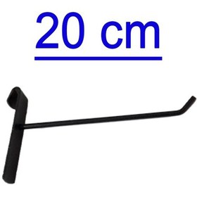 Resim 60 Adet 20 Cm Siyah Tel Pano Kancası, Aksesuar Kancası Siyah 