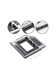 Resim Alfais Al-4716 Sata Hdd Harddisk Caddy Kızak Kutu Ssd Notebook , Ikinci Hdd Takma, 9.5 Mm 