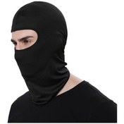 Resim Siyah Motosiklet Bisiklet Maskesi Açık Hava Sporları Rüzgar Geçirmez Ve Tüm Sezon İçin Güneş Koruyucu Baraklava Başlık 