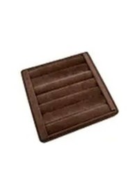 Resim Yerli Üretim Süet Kumaş Kahve Renk 15 Cm / 15 Cm Yüzük Sergileme Standı Çok Renkli 