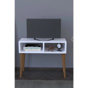 Resim Remaks Retro Tv Sehpası Ünitesi - Beyaz 
