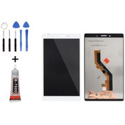 Resim Samsung Tab T295 Lcd Ekran Dokunmatik Tamir Seti Hediye !!! 