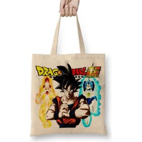 Resim Baskı Dükkanı Dragon Ball Super Bez Çanta Uzun Saplı 