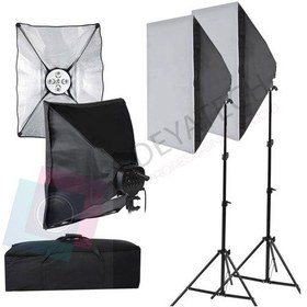 Resim Deyatech Paraflaşh Softbox 50X70Cm 5 Duylu 2Li Video Kit 