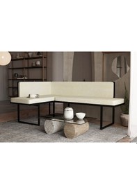 Resim Wood House Papatya Köşe Takımı Bej Mutfak,bahçe,balkon,oturma Odası 