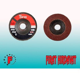 Resim Gfb Flap Disk Zımpara 115x22 MM 100 Kum 10 Adet 