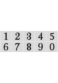 Resim Stencil Rakam Boyama Şablonu X038-sayı Rakam Yüksekliği 7 Cm 