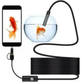 Resim Endoskop Yılan Video Kamera Led’li 5 Metre 7 mm Sert Kablo Yüksek Kaliteli Stereo - Lisinya 