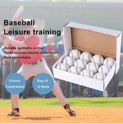 Resim Buffer 12 Adet Deri Beyzbol Topu El Dikişli Bfr-2234 