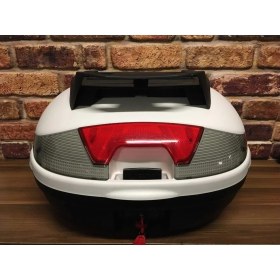 Resim Motorsiklet Arka Çanta 46 Litre Full Beyaz 