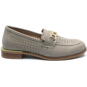 Resim Venüs Rooker Hakiki Deri Comfort Ortopedik Kadın Klasik Topuklu Ayakkabı vizon 