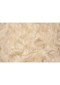 Resim Küçük Puanlı Model Krem Renk Hazır Dikilmiş İp Perde 100 270 Cm Krem 