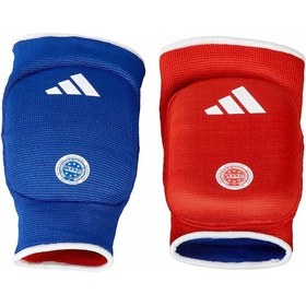 Resim Adidas Adıwakoeb01 Wako Onaylı Çift Taraflı Dirseklik Kick Boks Dirseklik Kırmızı Mavi 
