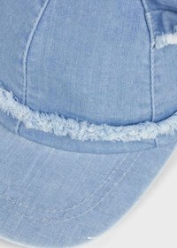 Resim Mayoral kız çoocuk denim yazlık şapka 10417 - BEYAZ / 50 