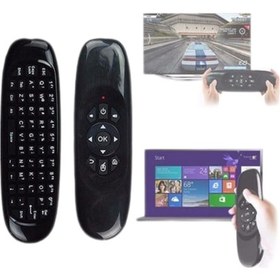 Resim Lvsqvr Kablosuz Air Mouse Mini Klavye Çok Fonksiyonlu 