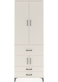 Resim Arges Dolap 5 Raflı 3 Çekmeceli 4 Kapaklı 88x30x243 Aytaşı-ay... Aytaşı 