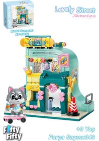 Resim Lovely Street/sevimli Sokak Serisi Kaykay Dükkanı 343 Parça Oyuncak Yapım Seti Ffk-28009 