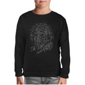 Resim Einstein - Integrals Siyah Çocuk Sweatshirt Siyah 