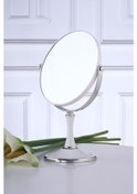 Resim Masa Üstü Beyaz Çift Taraflı Büyüteç Abs Polimer Masa Ayna Cin720 Beyaz 