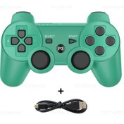Resim Sony Ps3 Denetleyici Desteği Bluetooth Kablosuz Play Station 3 Joystick Konso Green 