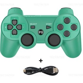 Resim Sony Ps3 Denetleyici Desteği Bluetooth Playstation 3 Joystick İçin Kablosuz K Green 