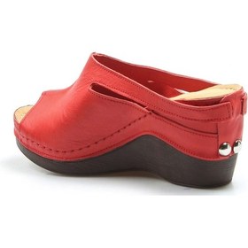 Resim Hakiki Deri Kadın Dolgu Topuk Terlik 972za1001 001 