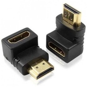 Resim Hdmi to Hdmi Dirsek 90 Açılı Çevirici Uzatma Dönüştürücü Adaptör 