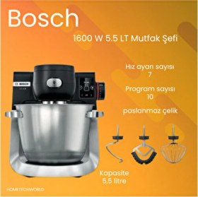 Resim Bosch 1600 W 5.5 Lt Mutfak Şefi 