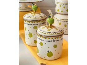 Resim Rossev Green Apple Emaye Mutfak Seti 8 Parça 