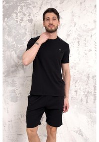Resim D's Damat Ds Damat Maschio Pamuk Şort Takım Siyah Ds5011 R001 Siyah 