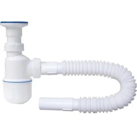 Resim Özbest Standart Körüklü Taslı Lavabo - Eviye Sifonu 