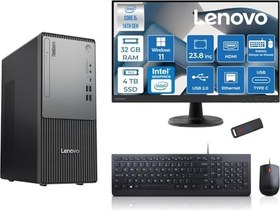 Resim Lenovo Thinkcentre Neo 50T Gen5 Intel Core I5 14400 32GB Ddr5 4tb SSD 23.8 Inç Monitör Windows 11 Pro Intel UHD 730 Masaüstü Bilgisayar 2412UAS1CF00P15 + Zetta Flash Bellek 