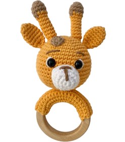 Resim Organic Sisters Toys Organik Diş Kaşıyıcı - Organik Oyuncak -Zürafa 