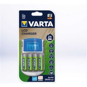 Resim Varta 57070 LCD 4X2600 Aa Pilli + 12V + USB Pil Şarj Cihazı 